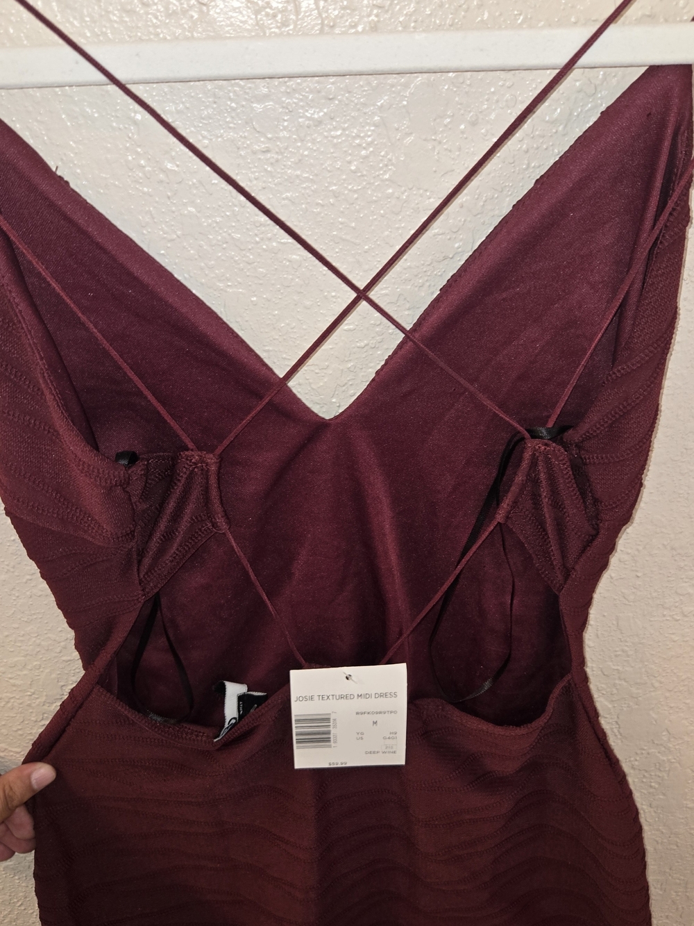 GBG Los Angeles Burgundy Midi Dress
